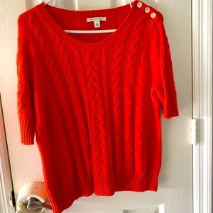 Banana Republic shirt sleeve cable knit sweater